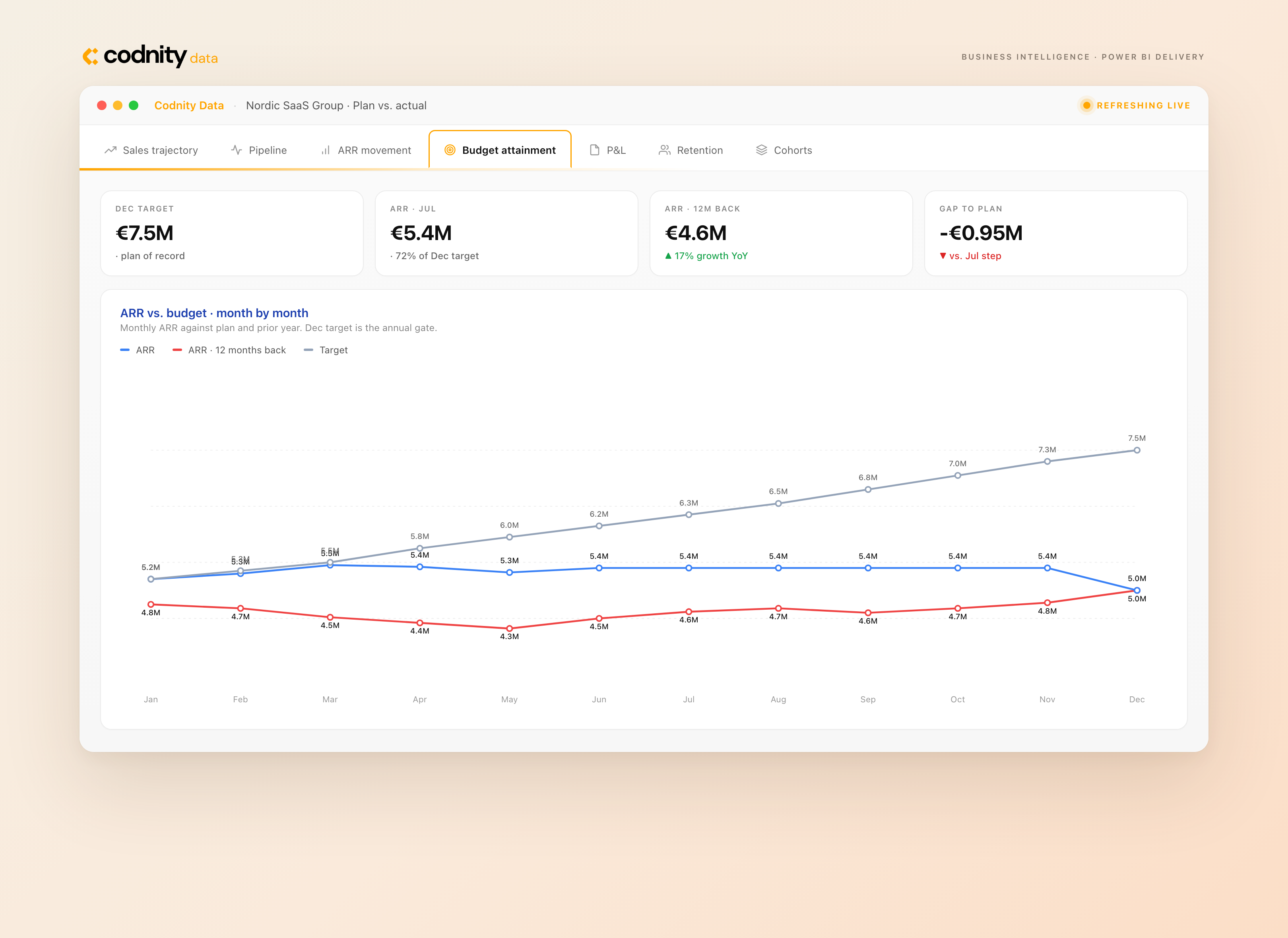Power BI for a Nordic Loyalty-Tech SaaS